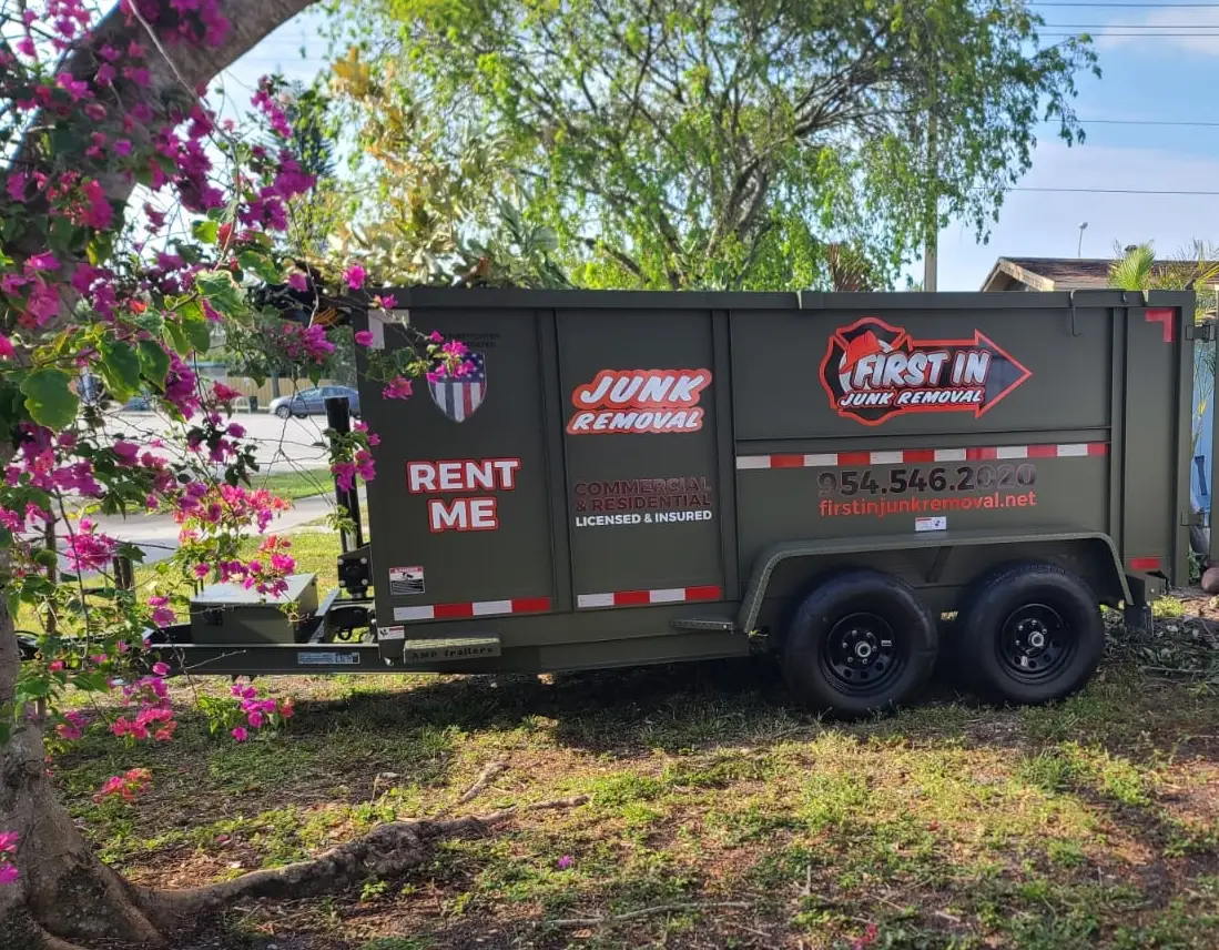Professional junk removal truck